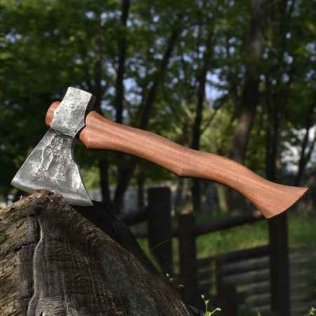 Viking battle axe of high manganese steel